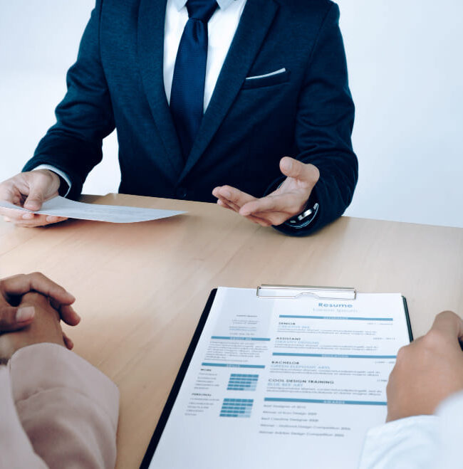 A job interview